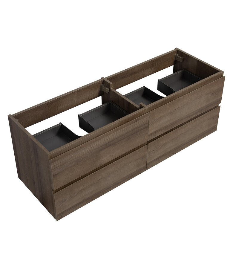 Wastafelkast Angela 140 x 48 x 50 cm - bruin eiken