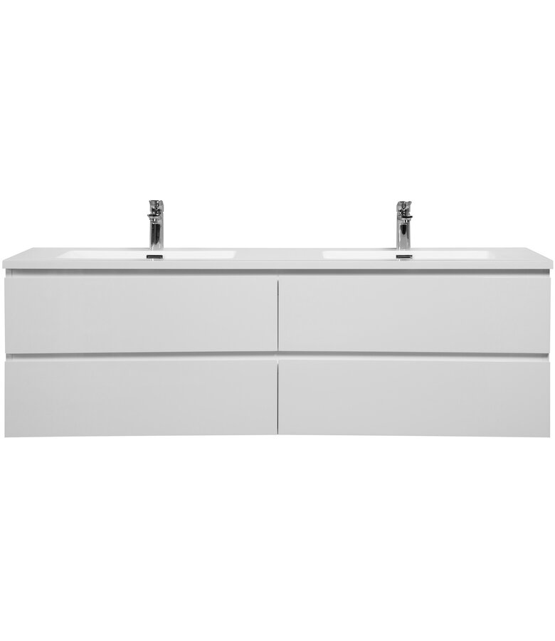 Badkamermeubel Angela 160cm - hoogglans wit