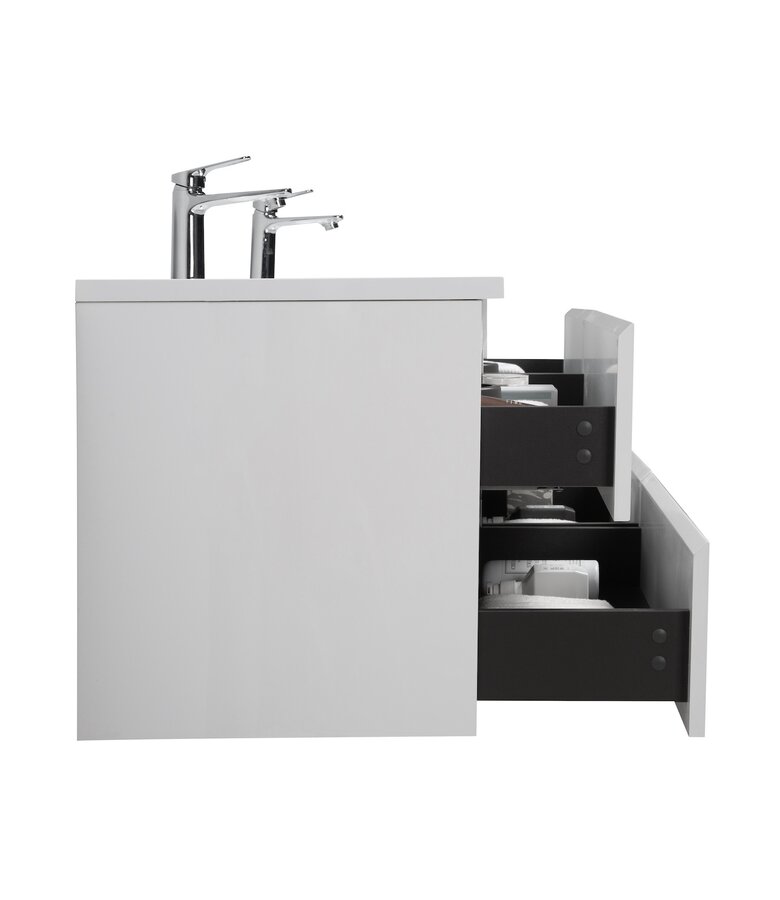 Badkamermeubel Angela 160cm - hoogglans wit