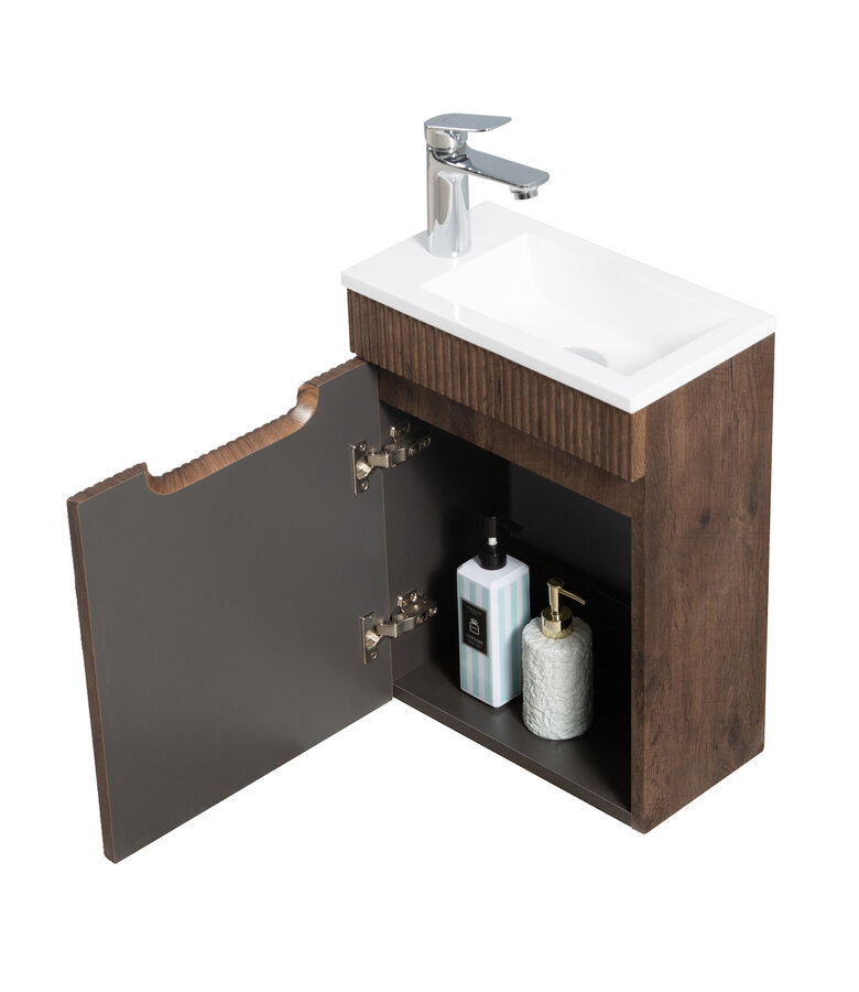 Toiletmeubel Thermis 40cm - walnoot bruin