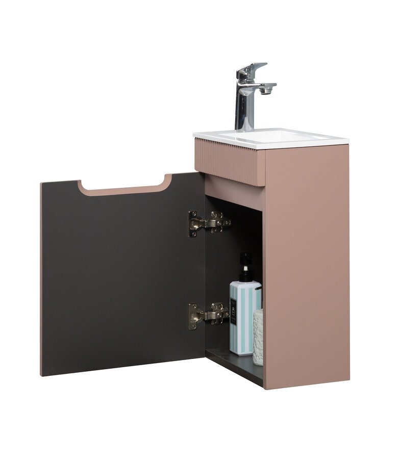 Toiletmeubel Thermis 40cm - mat roze