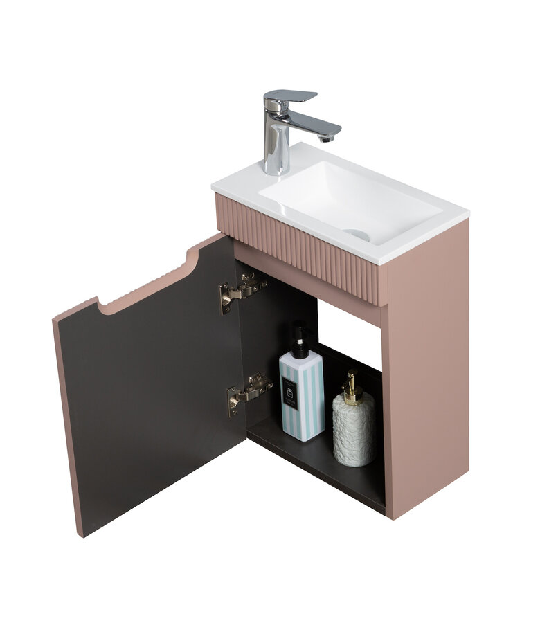 Toiletmeubel Thermis 40cm - mat roze