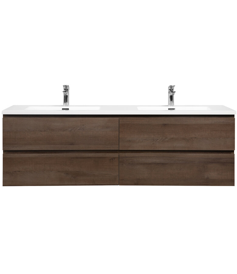 Badkamermeubel Angela 160cm - bruin eiken