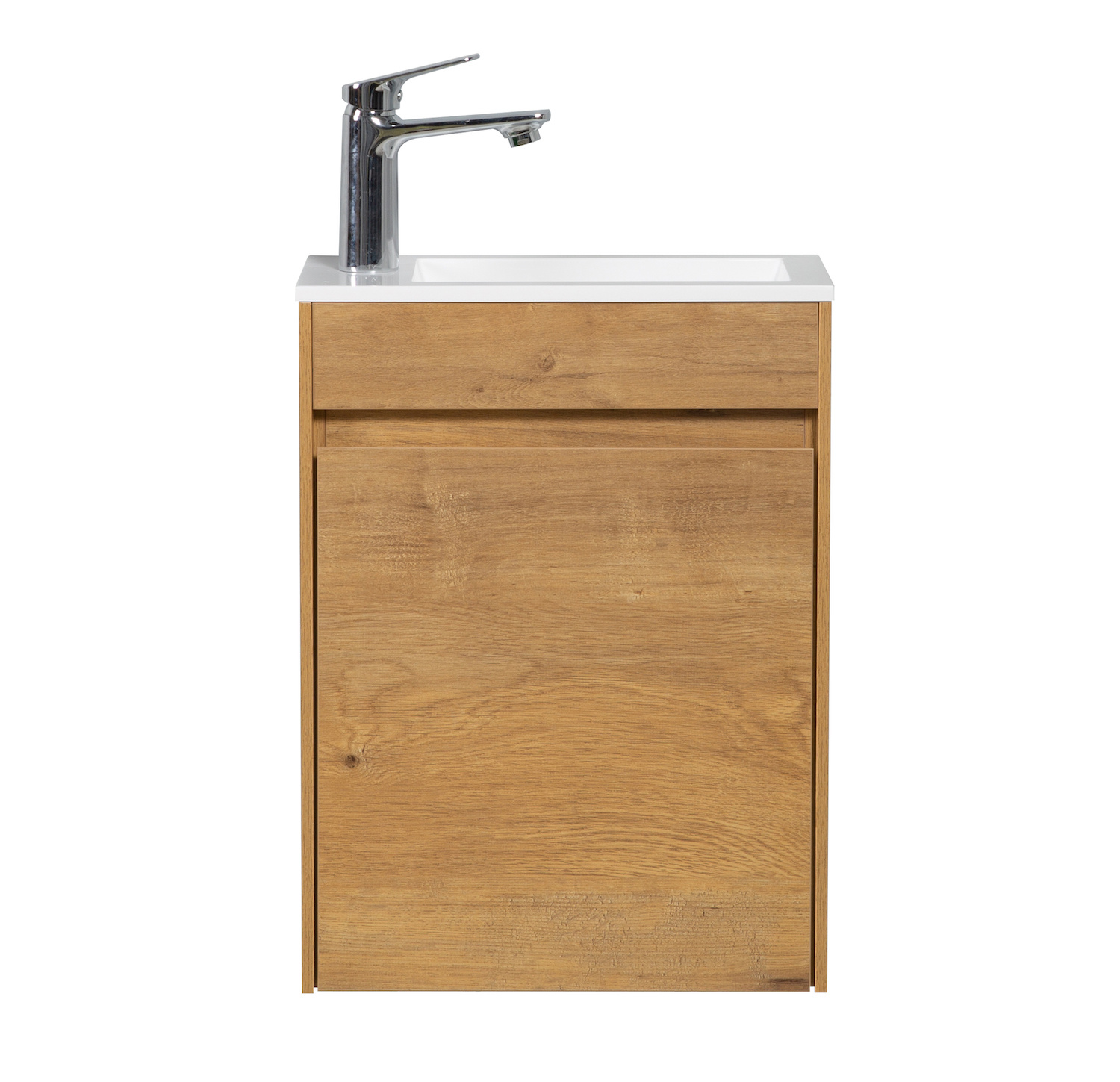 Toiletmeubel Sinta 40cm - eiken - witte wastafel - Badplaats