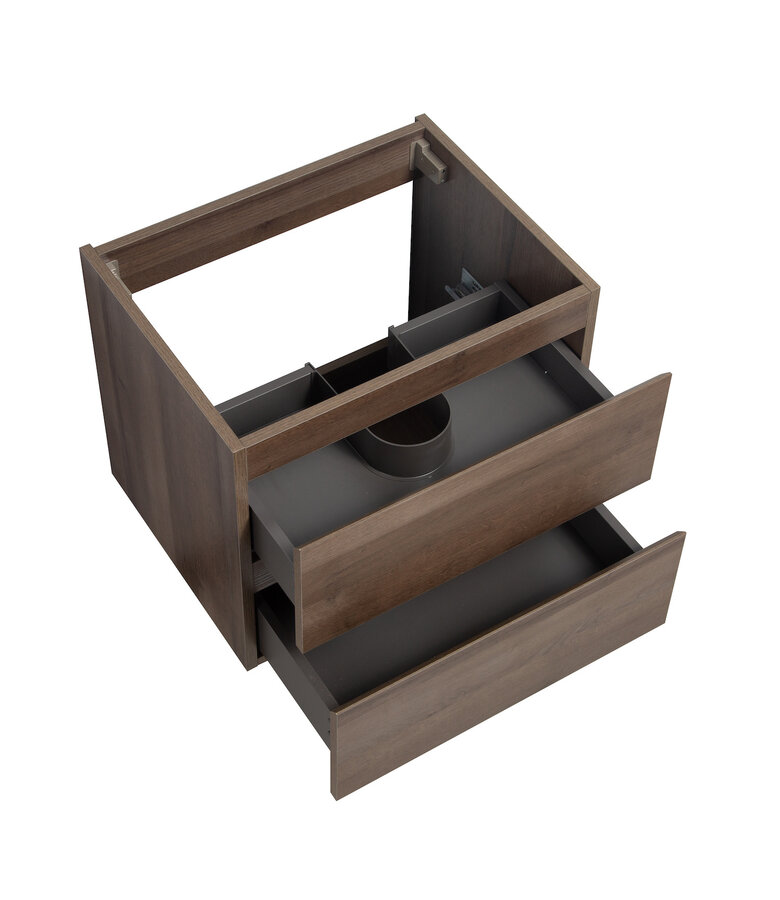 Wastafelkast Angela 60 x 48 x 50 cm - bruin eiken