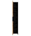 Badkamerkast Nemo 32 x 29 x 190cm - mat zwart met eiken