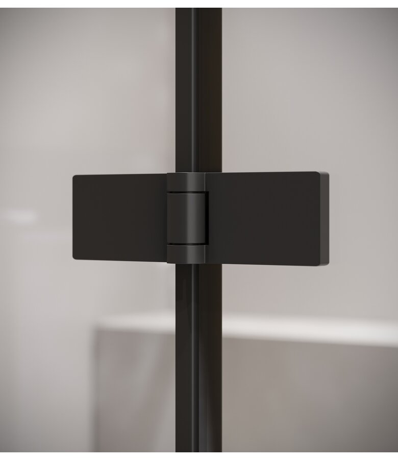 Badwand Austin 120 x 140 cm - zwart - nano coating