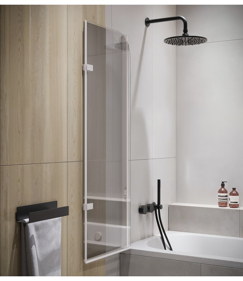 Badwand Austin 100 x 140 cm - chroom - nano coating