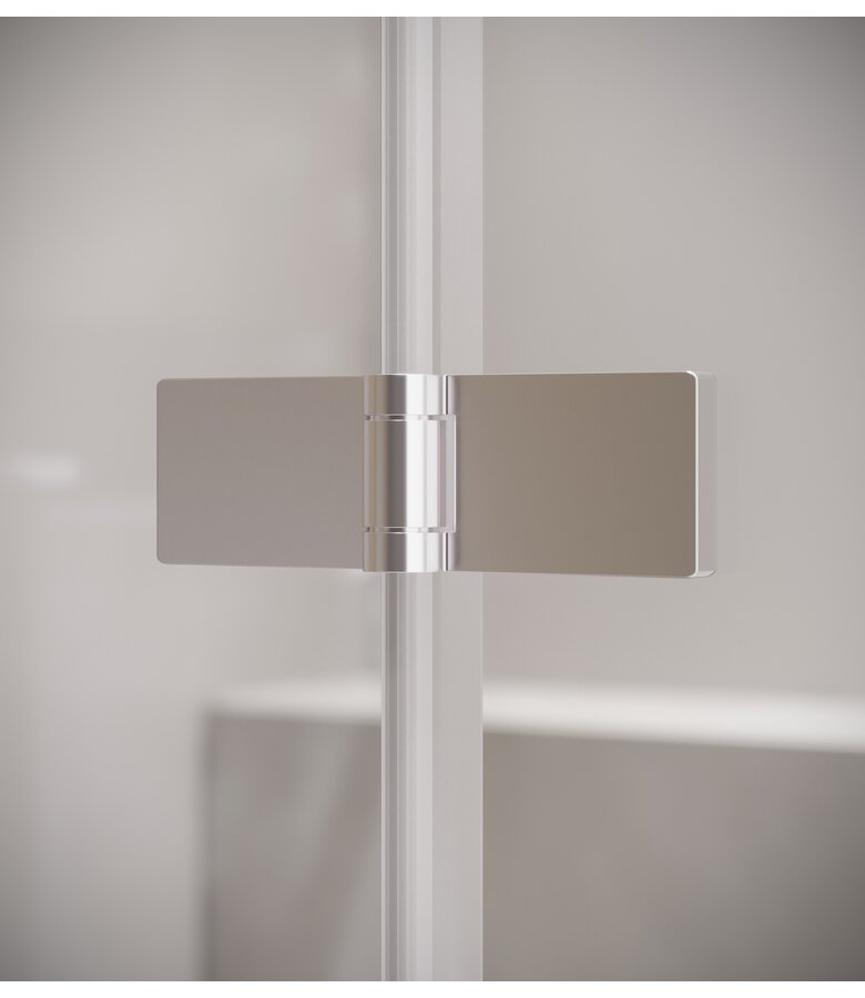 Badwand Austin 120 x 140 cm - chroom - nano coating