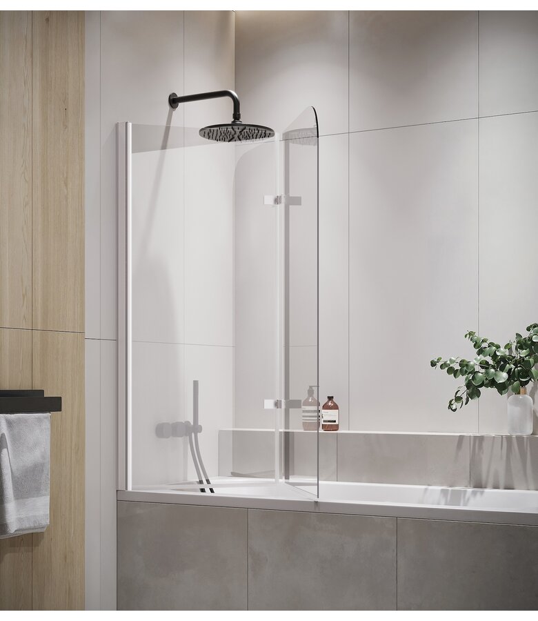 Badwand Austin 110 x 140 cm - chroom - nano coating