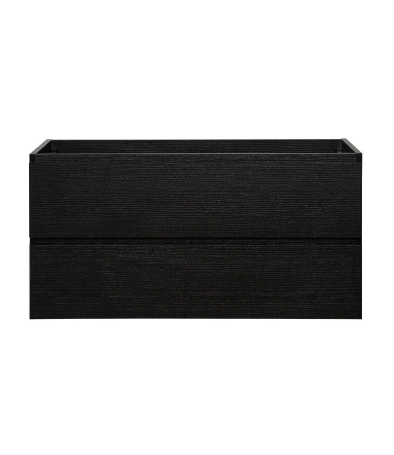 Wastafelkast Angela 100 x 48 x 50 cm - zwart houtnerf