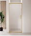 Douchewand Seattle 80 x 190 cm - goud - met nano coating