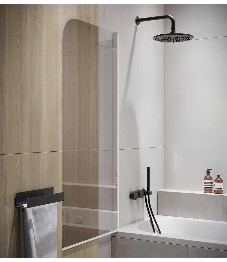 Badwand Torino 70 x 140 cm - chroom - nano coating