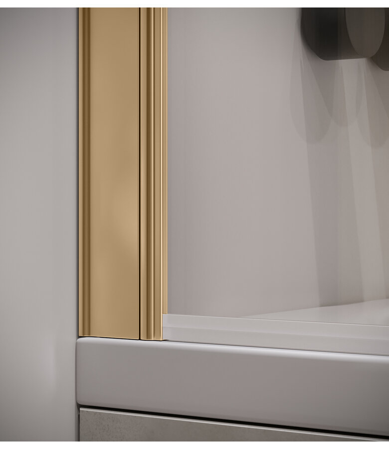 Badwand Torino 60 x 140 cm - goud  - nano coating