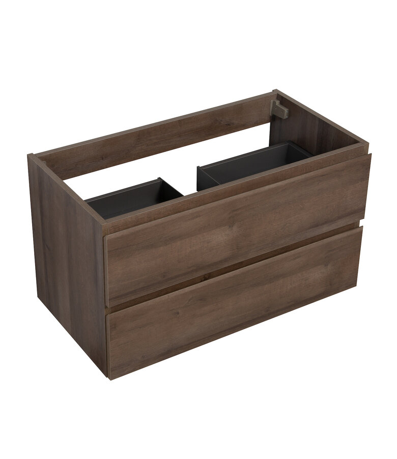 Wastafelkast Angela 80 x 48 x 50 cm - bruin eiken
