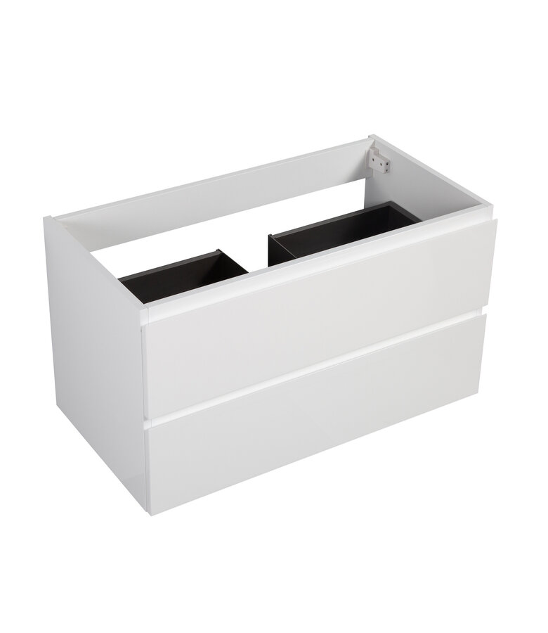 Wastafelkast Angela 90 x 48 x 50 cm - hoogglans wit