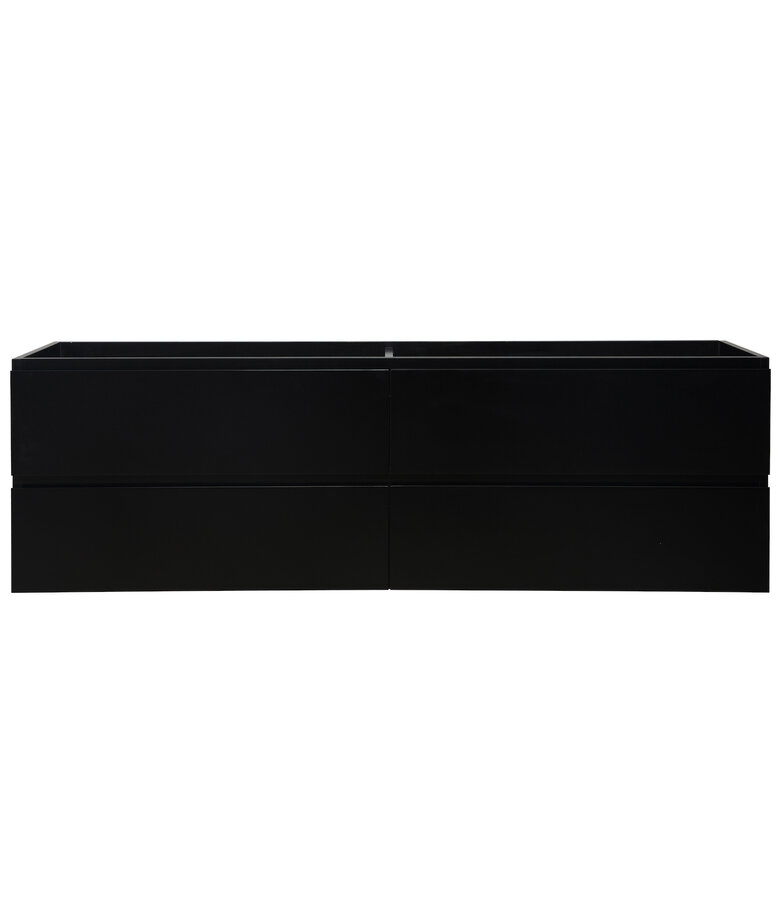 Wastafelkast Angela 160 x 48 x 50 cm - mat zwart
