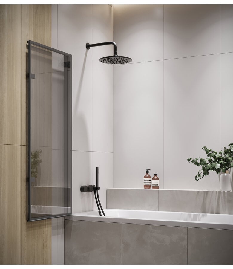 Badwand Medal 110 x 140 cm - zwart - nano coating