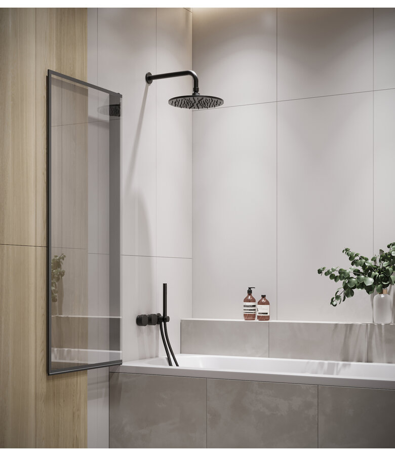 Badwand Medal 70 x 140 cm - zwart - nano coating