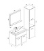Badkamermeubel Montreal XL 60cm complete set - beton grijs
