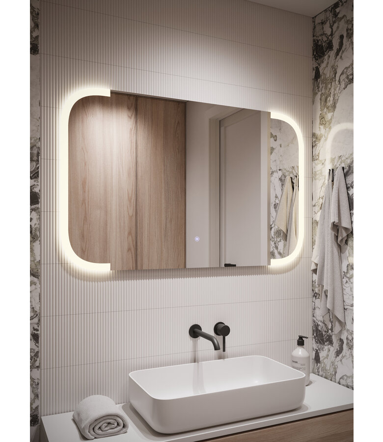 Spiegel Franca LED - 80 x 60 cm