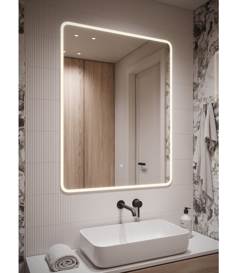 Spiegel Rocca LED - 70 x 90 cm