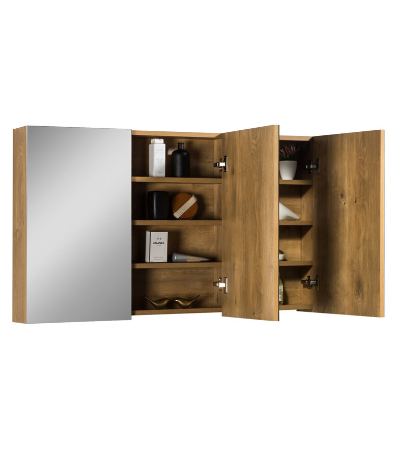Spiegelkast Cuba 120 x 16 x 70 cm - eiken