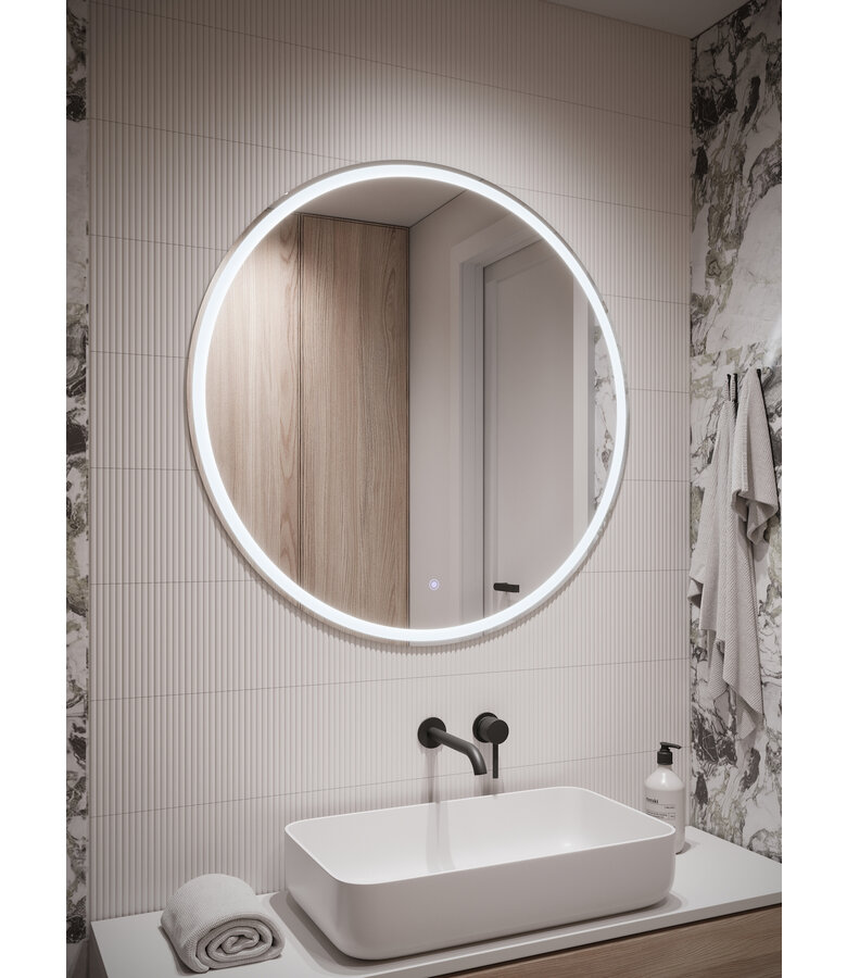 Spiegel Dawson LED - 80 x 80 cm