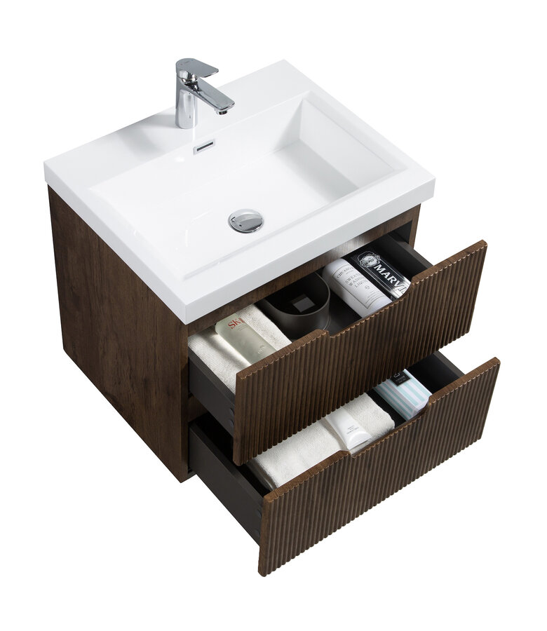 Badkamermeubel Thermis 60cm - walnoot bruin