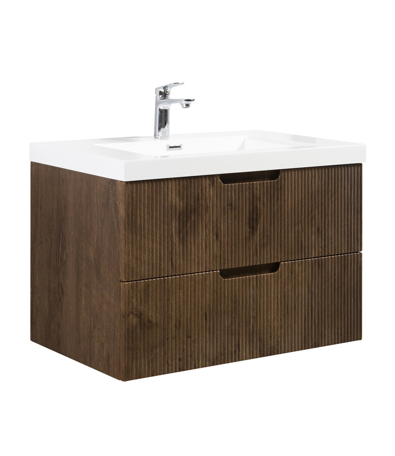Badkamermeubel Thermis 80cm - walnoot bruin