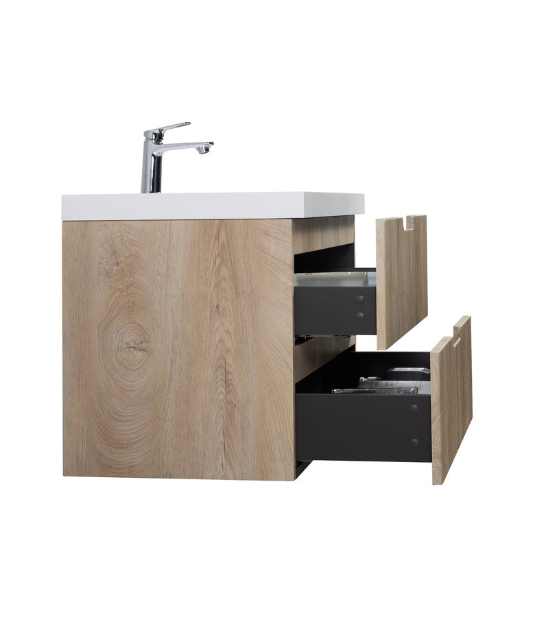 Badkamermeubel Thermis 80cm - licht eiken