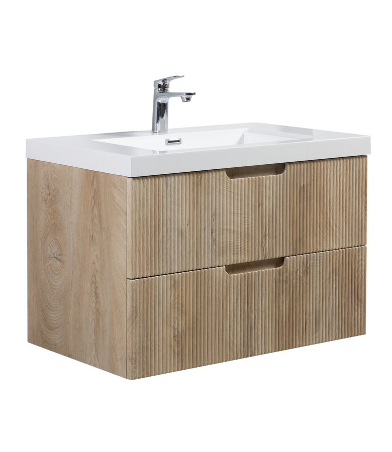 Badkamermeubel Thermis 80cm - licht eiken