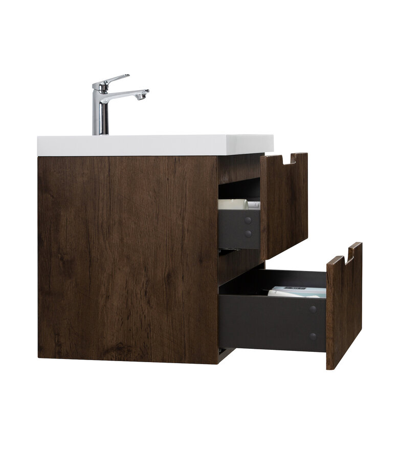 Badkamermeubel Thermis 100cm - walnoot bruin