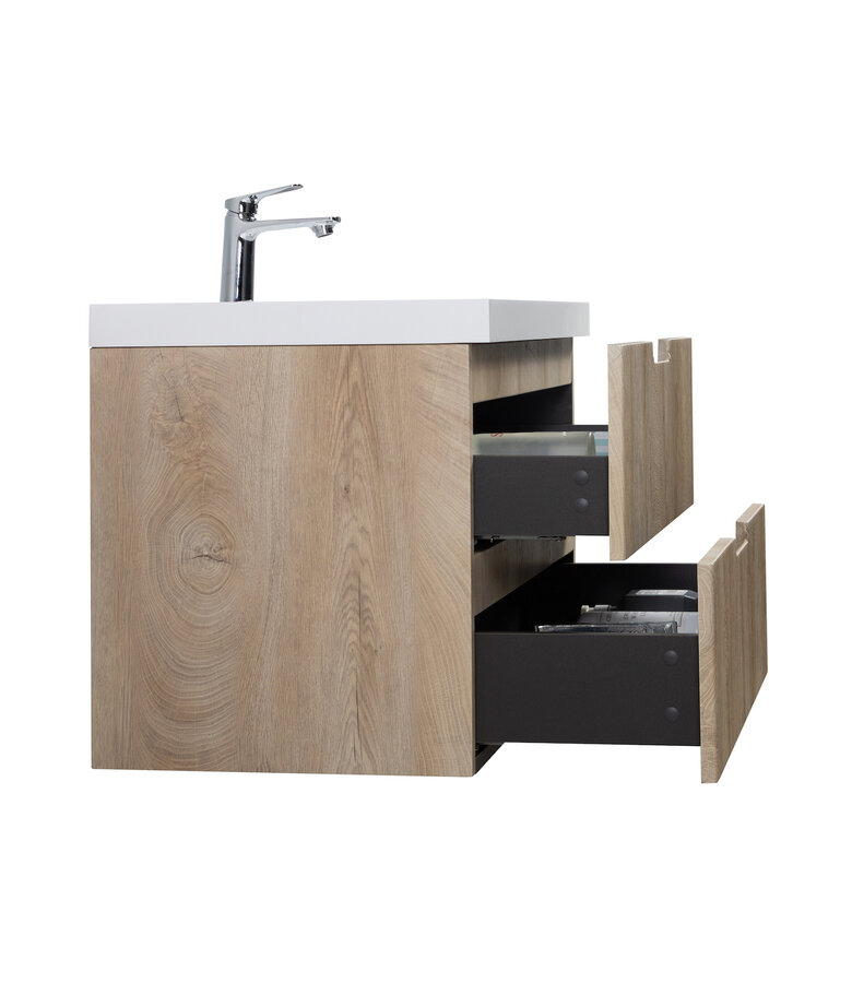 Badkamermeubel Thermis 100cm - licht eiken