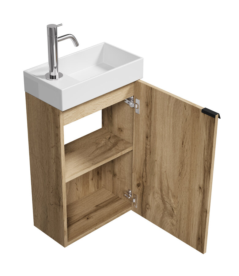 Toiletmeubel Apollo 40cm - licht eiken