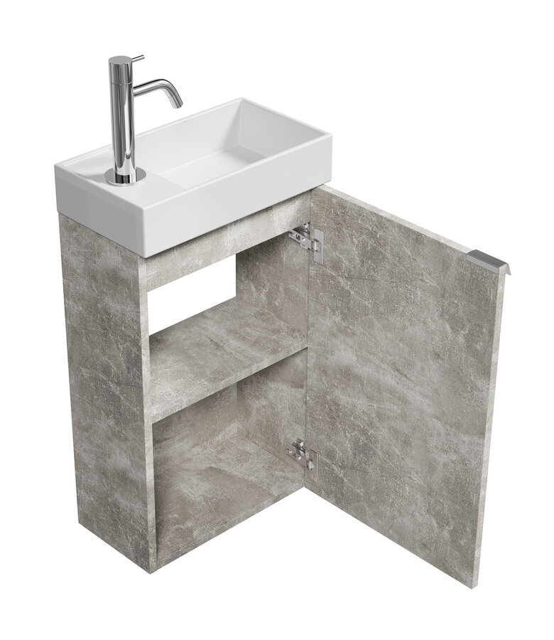 Toiletmeubel Apollo 40cm - beton grijs