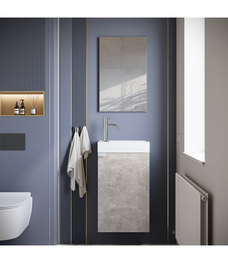Toiletmeubel Apollo 40cm - beton grijs