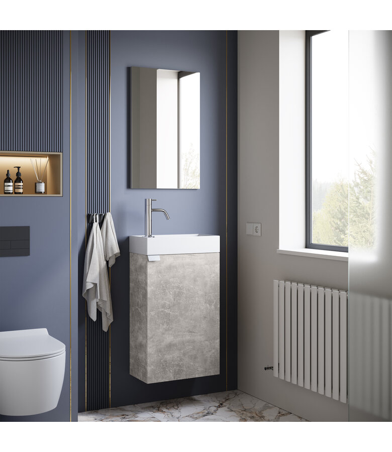 Toiletmeubel Apollo 40cm - beton grijs