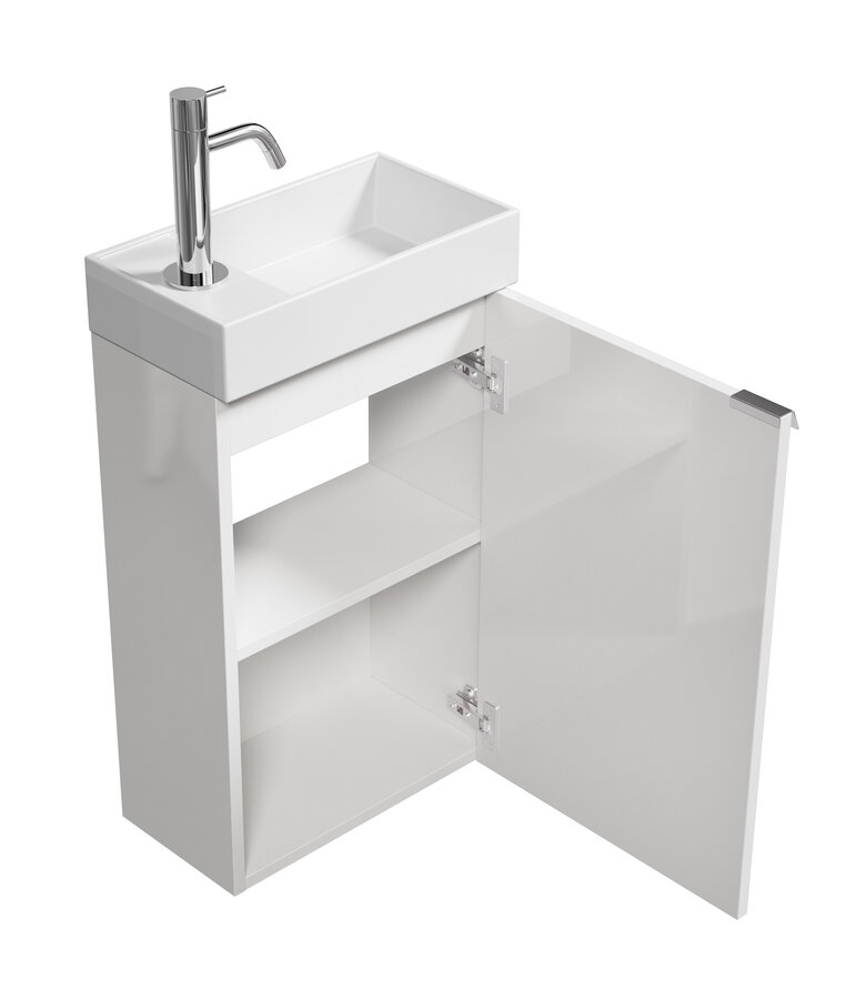 Toiletmeubel Apollo 40cm - hoogglans wit