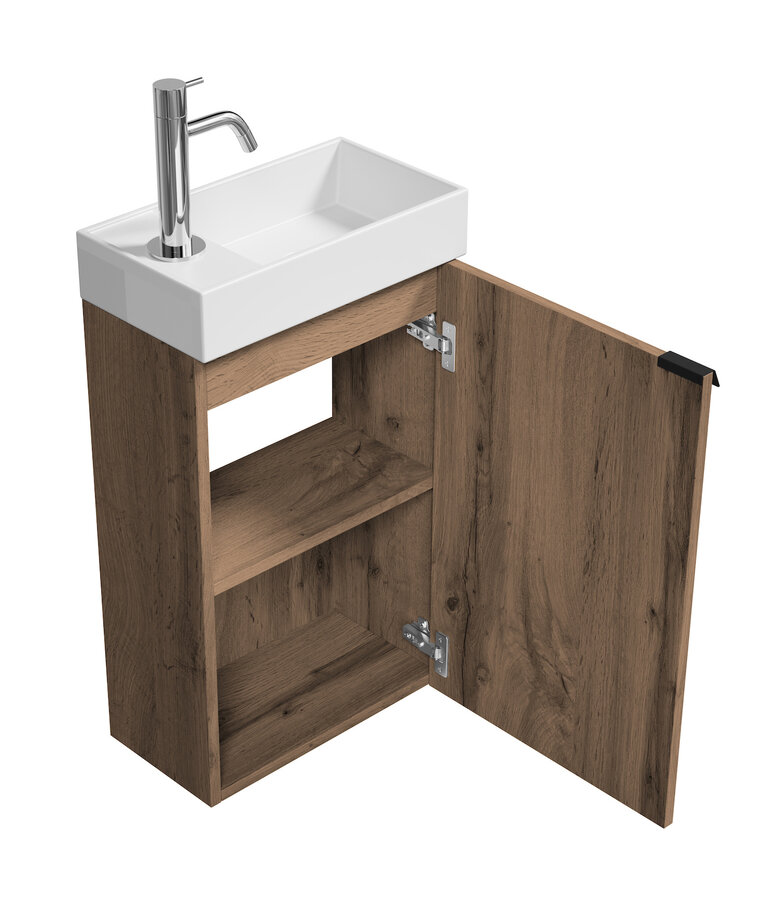 Toiletmeubel Apollo 40cm - bruin eiken