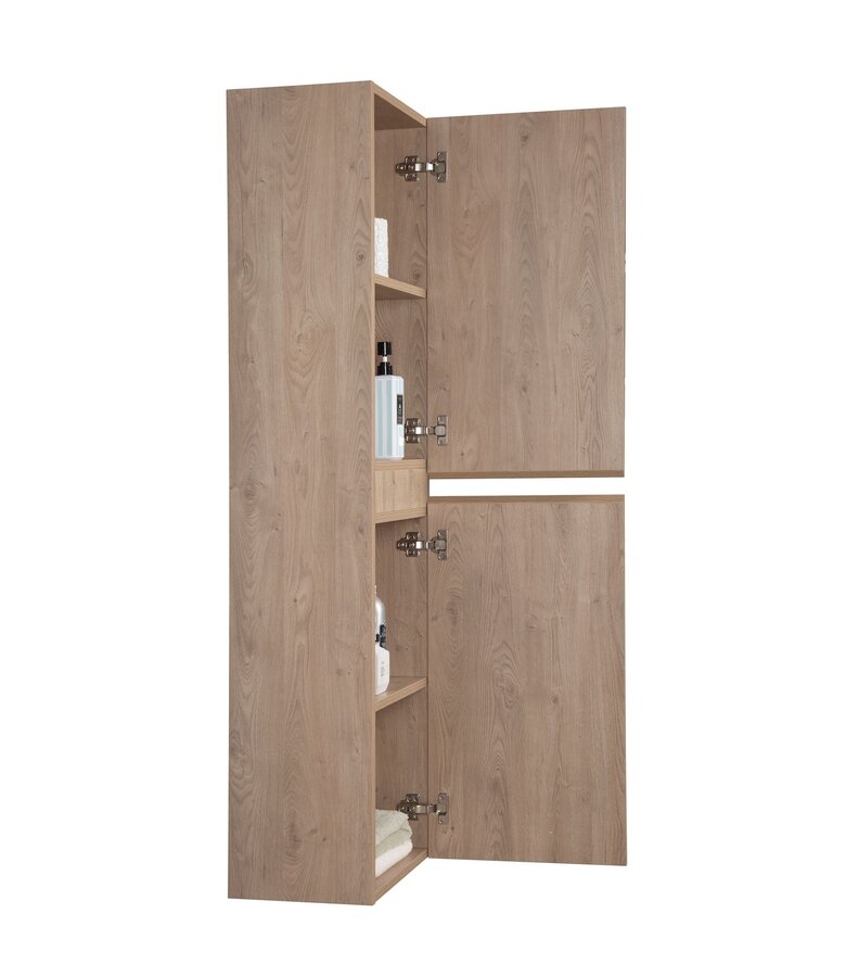 Badkamerkast Angela 40 x 35 x 170 cm - kastanje eiken