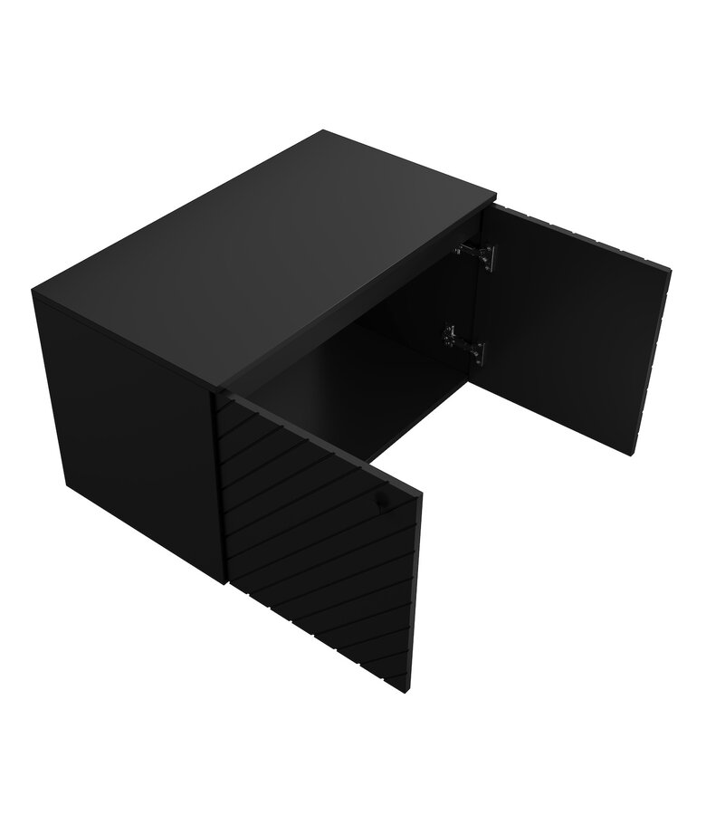 Wastafelkast Orlando 80 x 44 x 46 cm - mat zwart