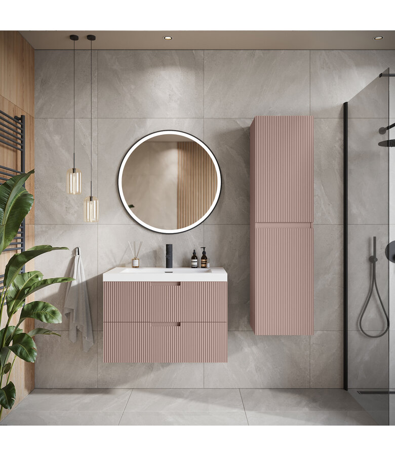 Badkamermeubel Thermis 100cm - mat roze