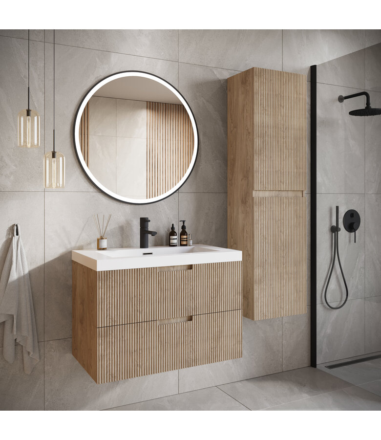 Badkamermeubel Thermis 60cm - licht eiken