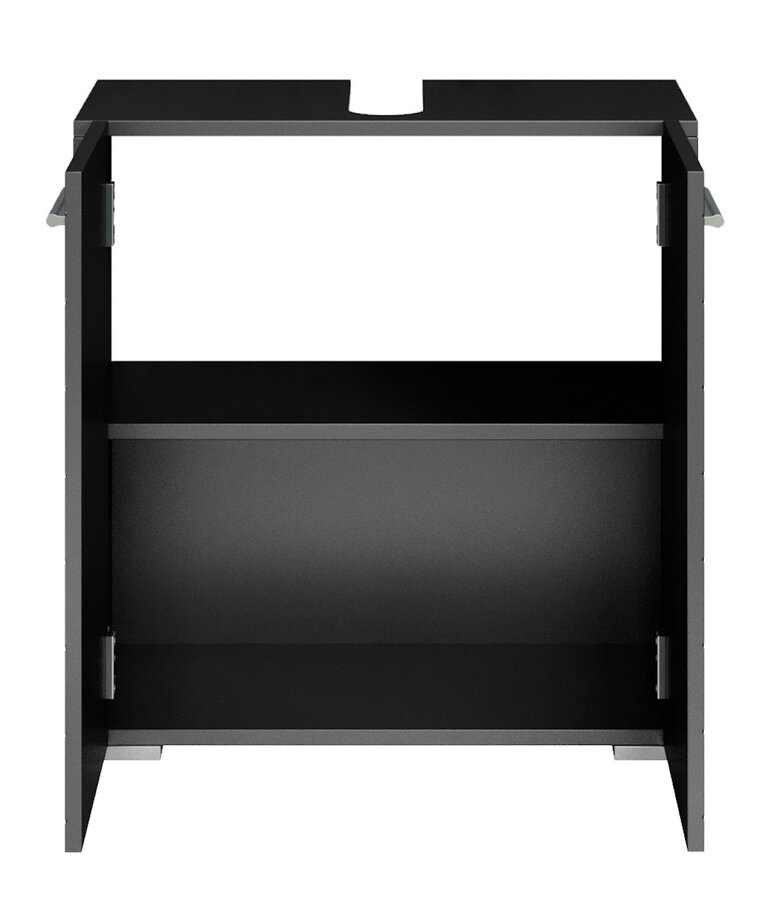 Wastafelkast Jupiter 60 x 30 x 60 cm - mat zwart - visgraat