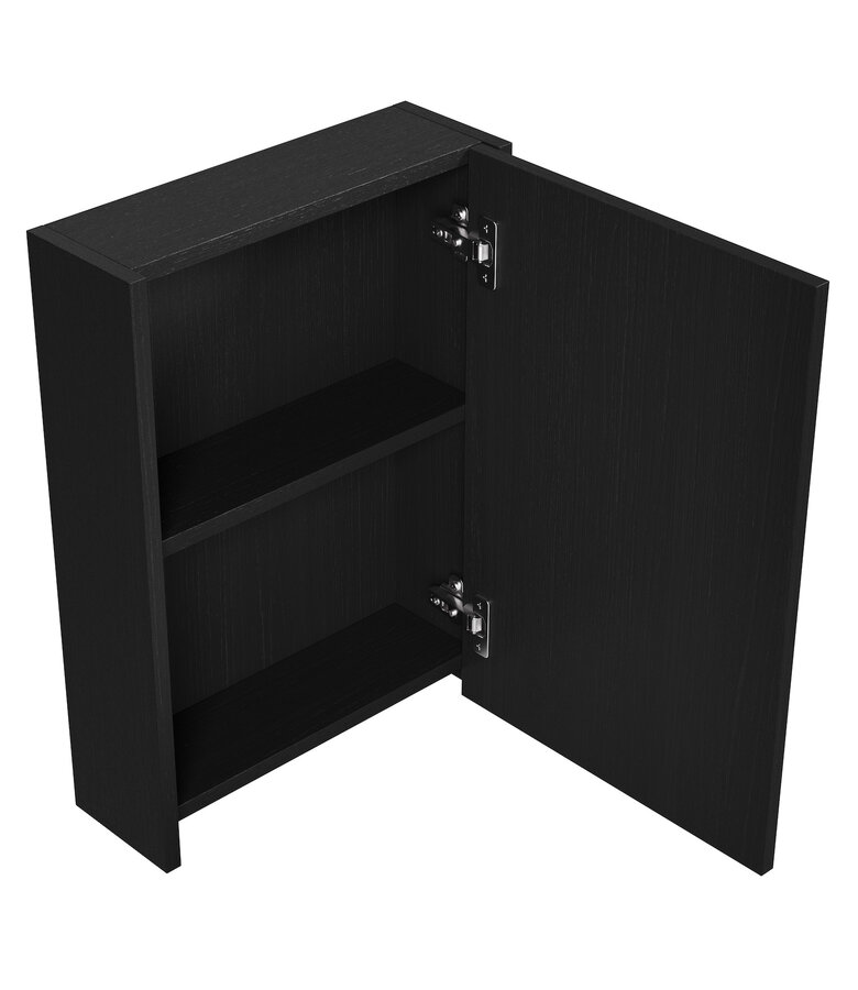 Spiegelkast Cuba 40 x 13 x 55 cm - zwart houtnerf