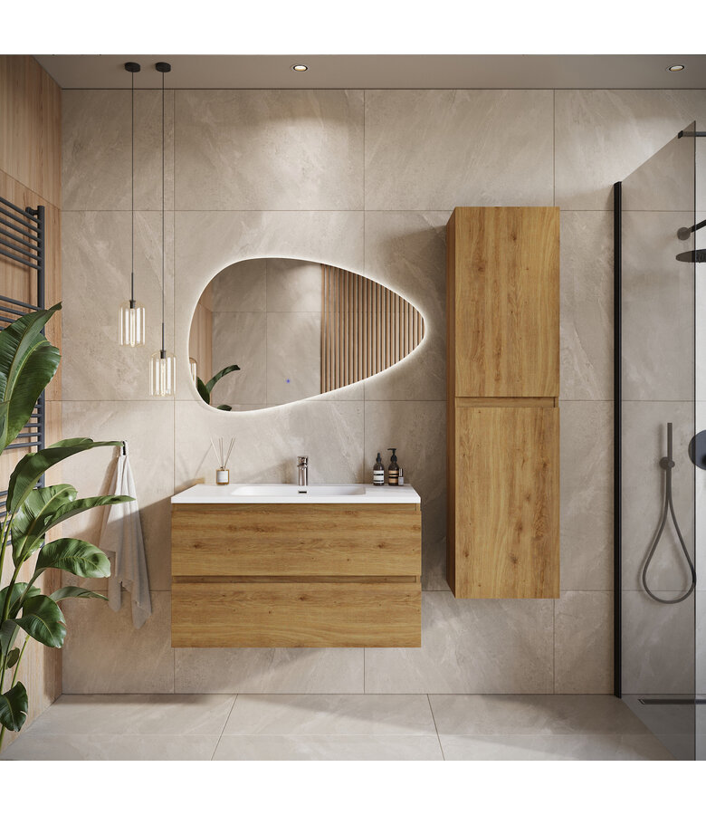 Badkamermeubel Angela 80cm - eiken