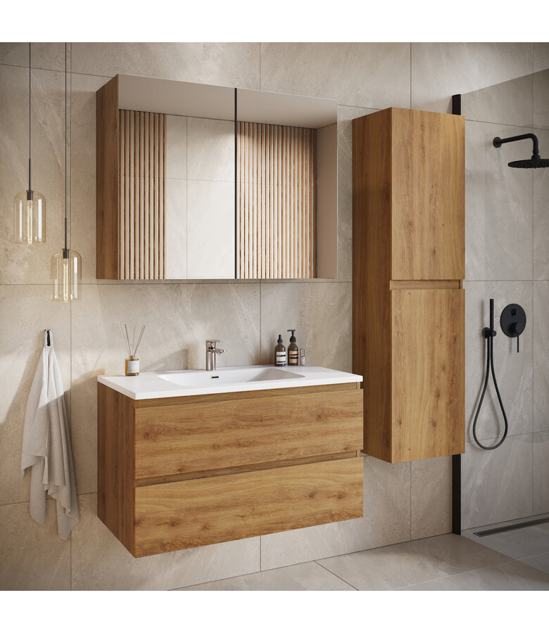 Badkamermeubel Angela 90cm - eiken