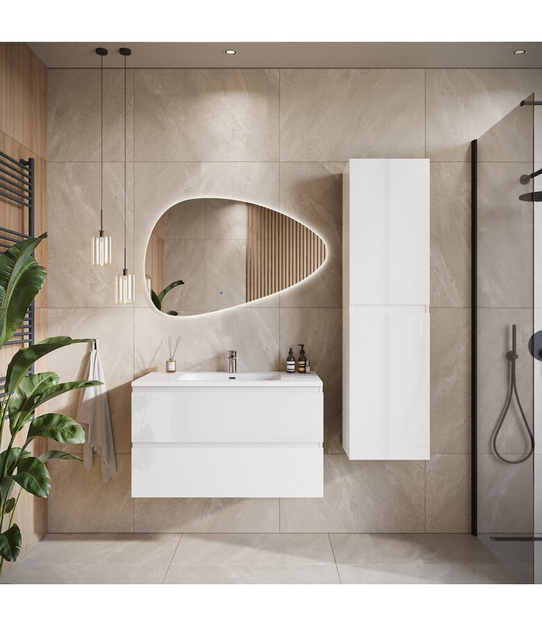 Badkamermeubel Angela 100cm - hoogglans wit