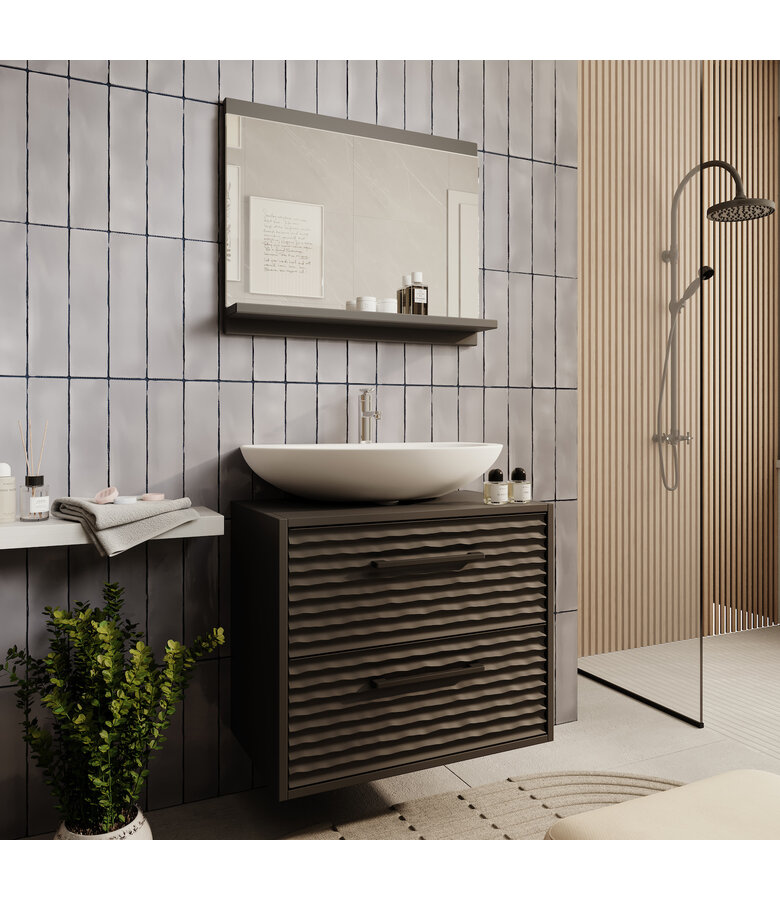 Wastafelkast Etna 60 x 35 x 50 cm - mat zwart